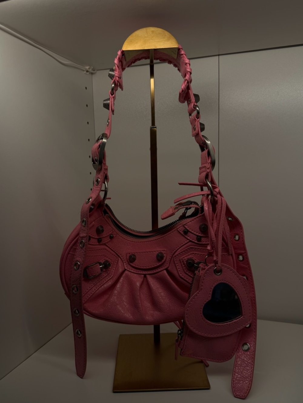 Balenciaga Le Cagole Small Pink Shoulder Bag
